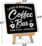 Coffee Signs, Coffee Bar Wood Sign - Image 2