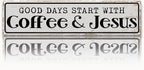 Coffee Signs for Coffees Station Decor, Good Days Start by Unknown