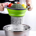 2 Pack Collapsible Colander Set, Emptycolor Foldable Collapsible Strainers - Image 2
