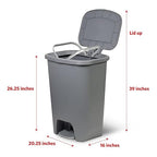 Glad Kitchen Trash Can | Large Plastic Waste Bin - Image 2