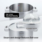 316 Stainless Steel 8.5 Quart Stock Pot - Image 7