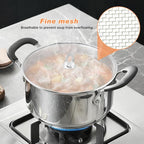 Splatter Screen for Frying Pan, 3 Pack Stainless Steel Extra-Fine Mesh Grease - Image 4