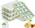 Silicone Ice Cube Trays with Lid, Easy Release Ice Molds, Reusable and by PETHous