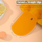 Sapid Flexible Curved Edge Silicone Bowl Scraper, Food Grade Dough Scraper - Image 4