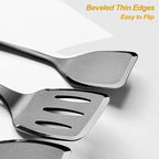 Silicone Cooking Utensils Set, Heat Resistant and large Non Stick Spatulas & - Image 4