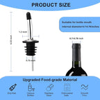 2PCS Stainless Steel Pourers, Speed Wine Bottle Pourer, Olive Oil and Vinegar - Image 2