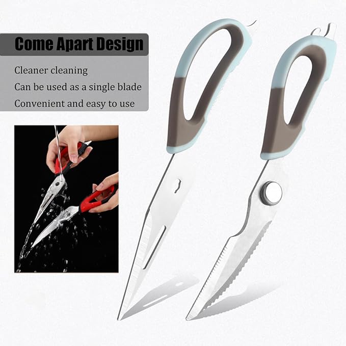 2 Pcs Heavy Duty Kitchen Shears - Image 4