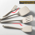 Silicone Spatula Set, 600°F Heat Resistant Silicone Spatula Turner Flipper - Image 4
