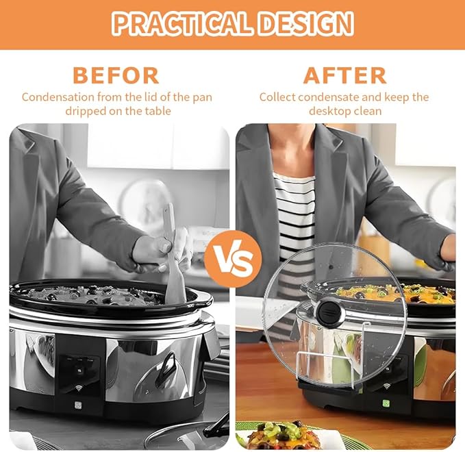 2 Pack Slow Cooker Lid Holder, Stainless Steel Lid Rack - Image 4