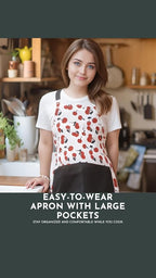Vintage Floral Apron for Women - Image 3
