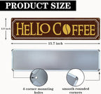 Hello Coffee Signs, Retro Metal Tin Sign, Home Kitchen Wall Decor, Farmhouse - Image 2