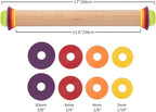Rolling Pin with Thickness Rings - Image 7