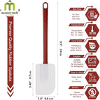 Flexible Rubber Spatulas, Silicone Spatula Set, Soft Rubber Spatula Scraper 9.5 - Image 2