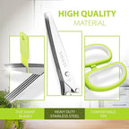Herb Scissors with 5 Blades & Cleaning Kit, Stainless Steel Kitchen Shears - Image 3