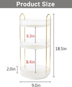 Asayuee 360 Rotating Makeup Organizer, 3 Tier Large Capacity Make Up Organizers - Image 2
