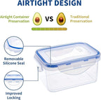 KIGI Small Food Storage Containers, 4-Sided Locking Airtight Lids, BPA-Free - Image 3