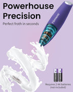 Elementi Portable Electric Milk Frother, Matcha Whisk, Milk Frother - Image 3