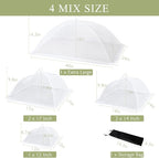 7Pack Various Size Pop-up Food Tents Food Covers - Image 5