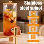 2 Gallon 2 Pack large Glass Drink dispenser - Image 7