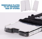 REDCAMP Folding Outdoor Stove Windscreen, 9 Plates Aluminum Camping Stove - Image 4