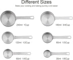 Measuring Cups and Spoons Set 14, Metric & US 18/8 Stainless Steel Measuring - Image 3