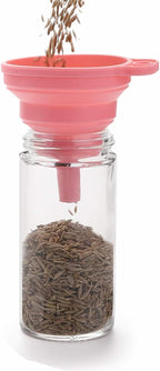 Tebery 12 Pack Round Spice Bottles 3oz Glass Spice Jars - Image 3