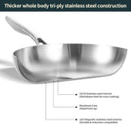 DELARLO Tri-Ply Stainless Steel Frying Pan - Image 2