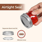 ComSaf Mini Mason Jars Bulk 4oz 16PCS, Regular Mouth Mason Jar - Image 3