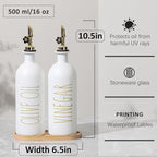 HOMCDALY 16oz Olive Oil Dispenser Bottles - Image 3