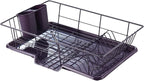 Space-Saving 3-Piece Dish Drainer Rack Set: Efficient Kitchen Organizer by SweetHomeCollection