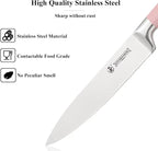 Pink Kitchen Knife Set, 9-Piece - Image 3