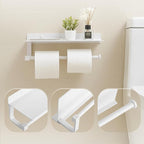 Paper Towel Holder Wall Mount for Bathroom Hand Towel Holder for Bathroom Black - Image 5