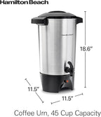 Hamilton Beach 45 Cup Coffee Urn and Hot Beverage Dispenser - Image 8