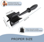 2 Pack Meat Chopper, 5 Curve Blades Ground Beef Masher, Heat Resistant Meat - Image 5