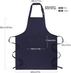 Large Chef Apron for Men and Women, Cooking Kitchen Aprons - Image 2
