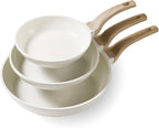 CAROTE Non Stick Frying Pan Skillet Set, Omelet Pan, Healthy Non Toxic Granite by CAROTE