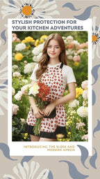 Vintage Floral Apron for Women - Image 5