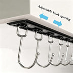 Cociat 2PCS Utensil Racks with 8 Hooks 17 Inch Kitchen Utensil Holders Hanging - Image 3