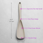 Cooking Spoon for Nonstick Cookwares, VOVOLY Silicone Spoon for Mixing - Image 2