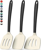 Coukre 3 Pack Silicone Spatula Set, High Heat Resistant, Fish Spatula, Solid & by Coukre