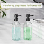 AmazerBath Soap Dispenser, 2 Pack Glass Soap Dispenser - Image 6