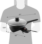 Elite Gourmet EG6207# Scratch Resistant 10.5-inch Fry Pan, Easy-Pour Spout - Image 7