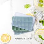 Ice Cube Trays Set of 2, Easy Release 15 Flexible Silicone Ice Cube Molds - Image 4