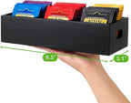 Moldie Black Wood Tea and Sugar Pack Organizers, Wooden Box - Image 2