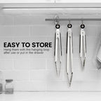 Chengu 12 Pack Stainless Steel Kitchen Tongs 7/9/12 Inches Food Serving Tongs - Image 7
