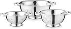 Avador Set of 3 Stainless Steel Colanders, Comes in 1.5 Quart 3qt Quart and 5 - Image 2
