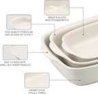 3-Pack Ceramic Baking Dishes Set, Heavy-Duty Oven-Safe Stoneware, Deep - Image 5
