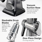 Cheese Grater Hand Crank Rotary Vegetables Shredder - Image 6