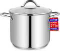 Stainless Steel Stockpot with Tempered Glass Lid 16 Quart, Durable 18/0 by Unknown