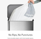 simplehuman Code K 100 Count Custom Fit Liners, Drawstring Kitchen Trash Bags - Image 3